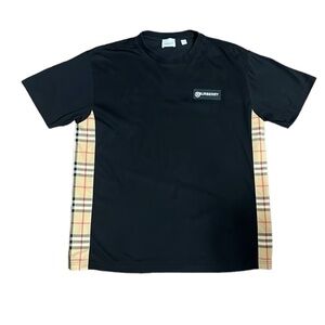 Burberry Vintage Logo Short Sleeve Black Shirt Size S